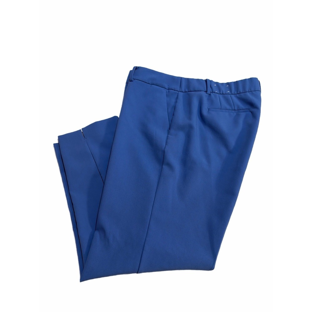 Talbots Hampshire Ankle Pants 18W Blue Career Wear NWOT - Picture 4 of 10